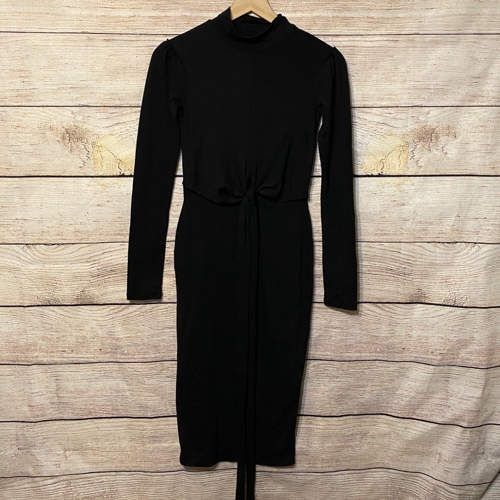 All Saints Black MIDI Dress